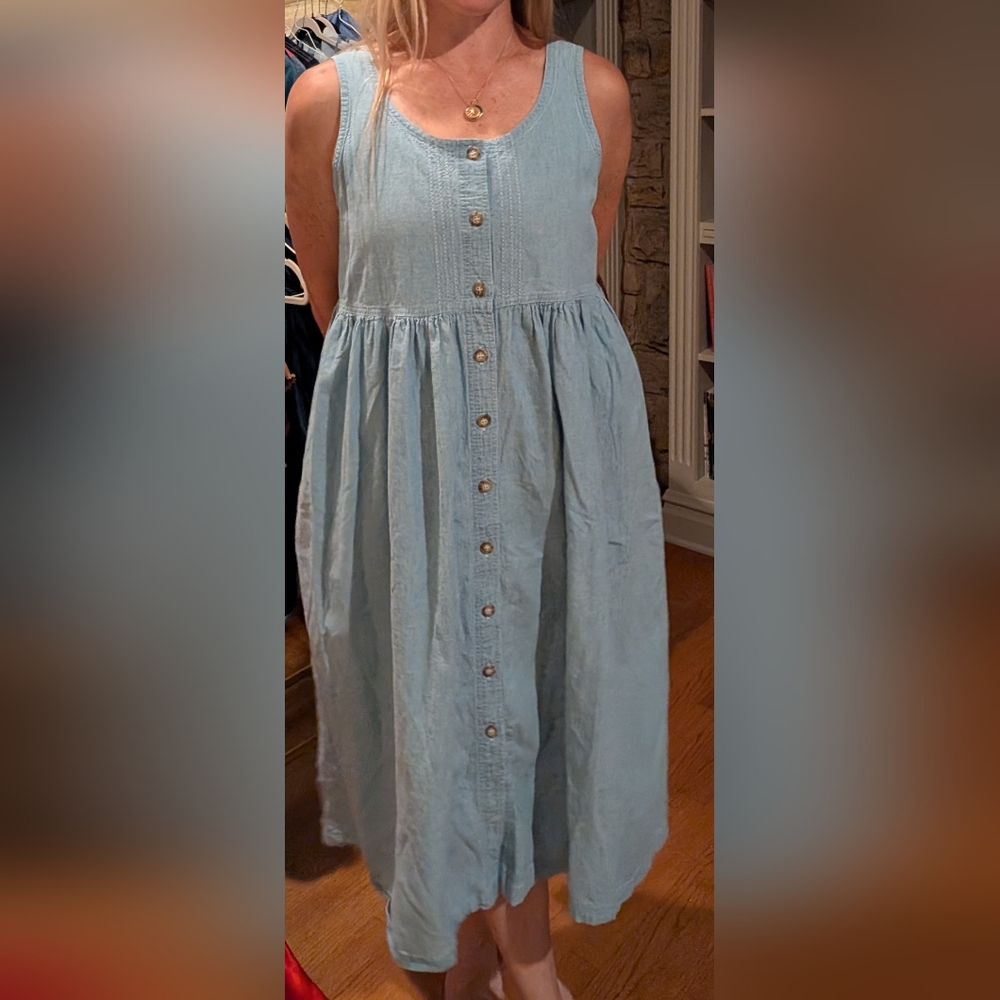 L.L. Bean Vintage Denim Dress - Picture 8 of 8